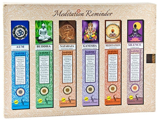 Pack cadeau de rappel de méditation - Packs intérieurs de 15 grammes (12 par boîte)