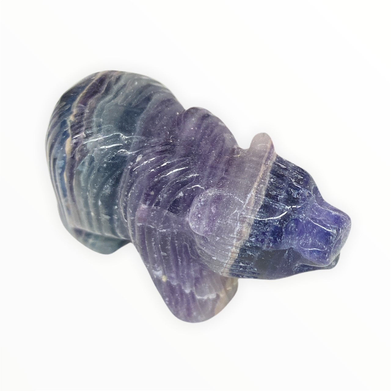 Bear - Shiney Purple Fluorite - 5 cm - China - NEW921
