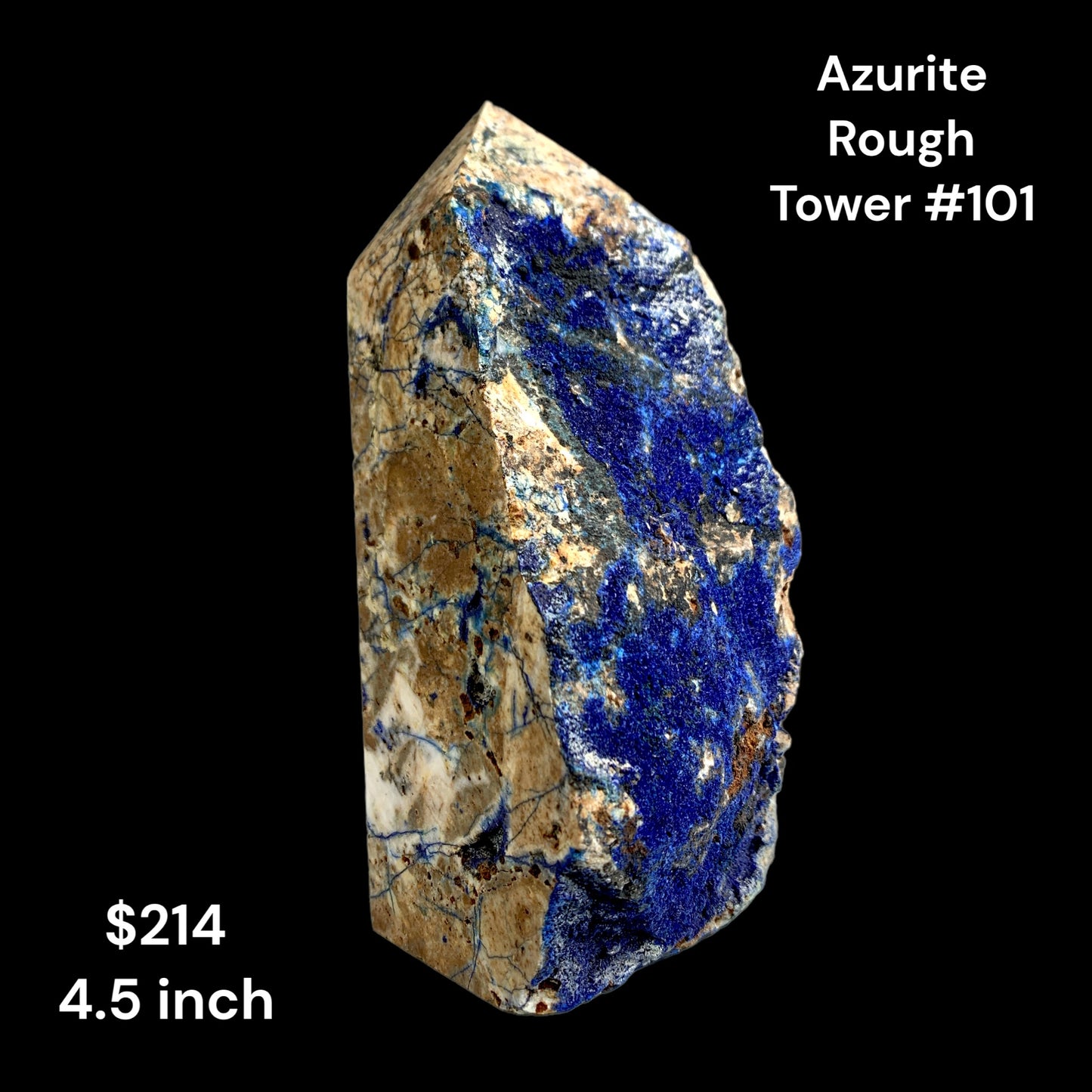 Azurite - 4.5 inch - 426 g - Rough Towers (Towers and Points)