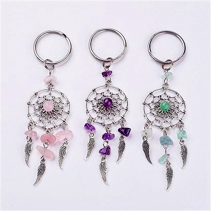 Améthyste - Porte-clés Dream Catcher - 4,25 x 1 pouce - NEW1022