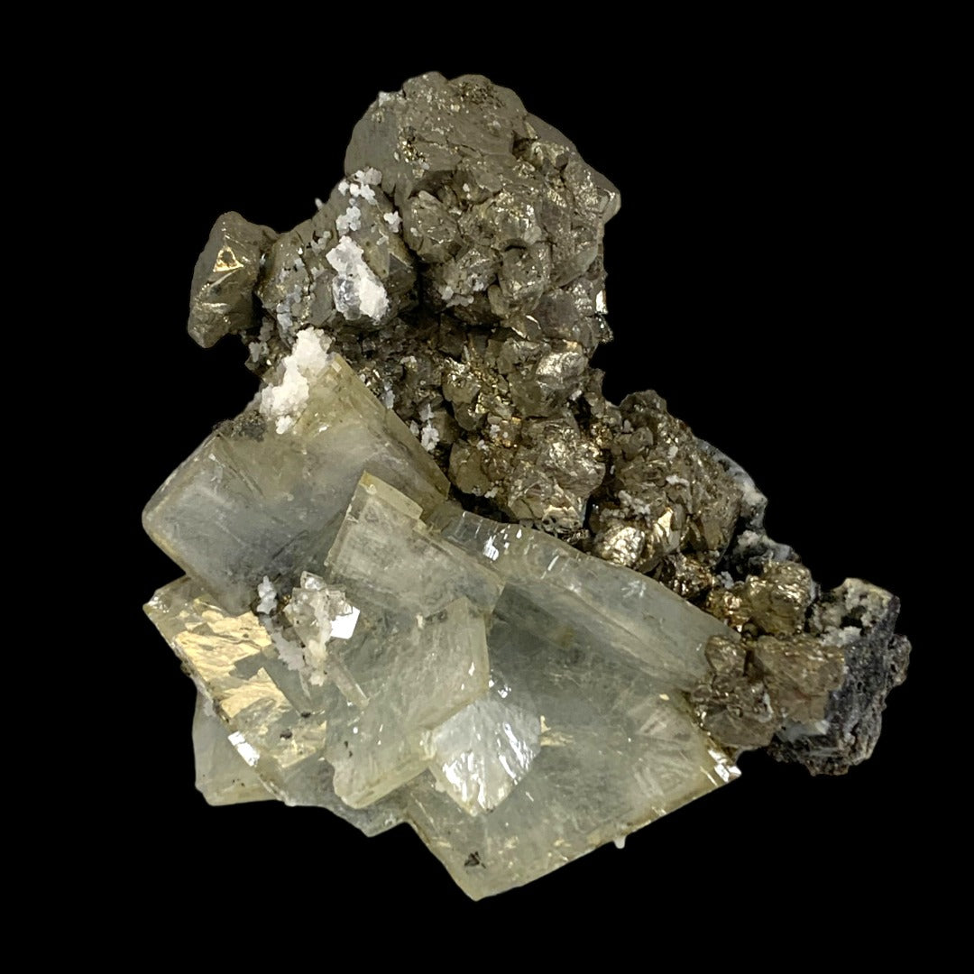 DEMANDE DE CRISTAL - Pyrites avec Barite SPECIMENS AAA - ? cm - Maroc - Prix au gramme et par qualité (Notez le numéro d'identification et mettez les commentaires dans la commande) NEW822