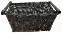 WILLOW STORAGE BASKET BLACK  12 x 16 x 7 inch - Fits 30x40 Bag