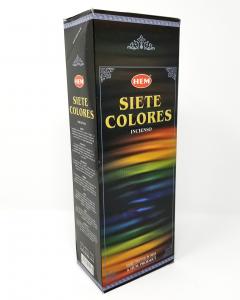 Hem Seven Color 20 bâtons d'encens par boîte intérieure (6/boîte)