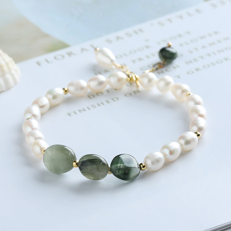 Rutilated Green Quartz Bracelet - NEW521