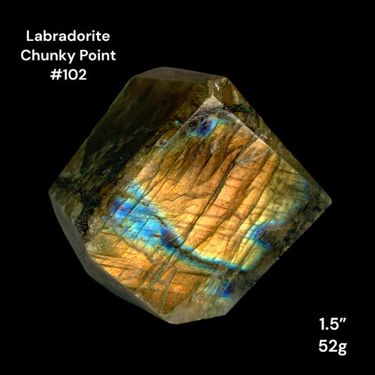 Labradorite Polished Chunky Points - 1.5 inch - 52g - Polished Points