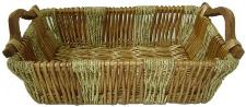 BROWN WILLOW SEAGRASS TRAY 14 x 11-5 x 4 + H