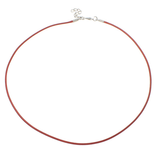 RED  Waxed Necklace Cord, Waxed cotton Cord, with iron chain, Zinc Alloy lobster clasp, with 4cm extender chain, platinum color plated 1.5mm Approx. 17.5 inch