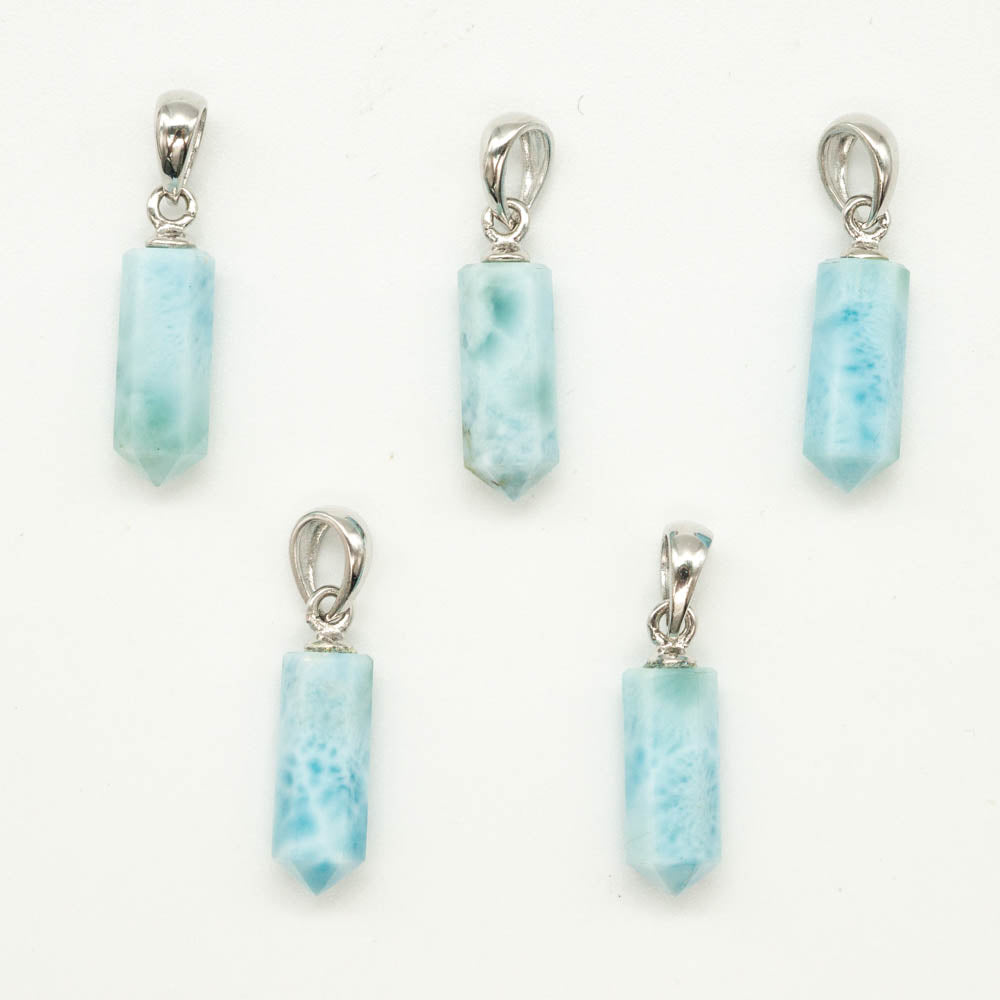 Pendentif Argent Gemstone Larimar Point 5x13/15mm - NEW921