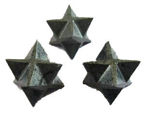 Hematite Merkaba Star Stones 15-18mm - 12 Grams - India (Minimum 5) NEW121