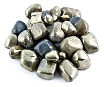Pierres roulées en pyrite 15 à 25 mm - 500 grammes (1,1 livre) - Inde