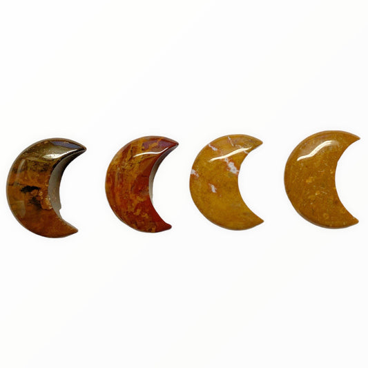 Ocean Jasper - CRESCENT MOON - A Grade - 3 x 2 cm - China - NEW822