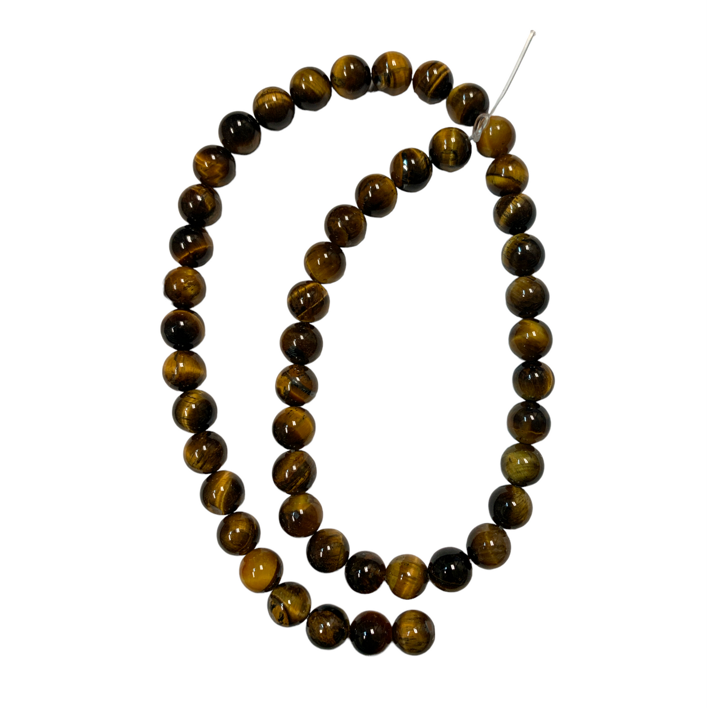 Yellow Tigers Eye Grade A - 8mm Round Bead Strand - 15 inch - China - NEW822