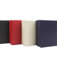 Jewelry Box with Sponge for Finger Ring & Earrings & Necklace- Rectangle - Black  - Paper - 75x95x35mm
