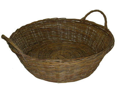 ROUND UNPEELED WILLOW TRAY - 16 x 5 DEEP