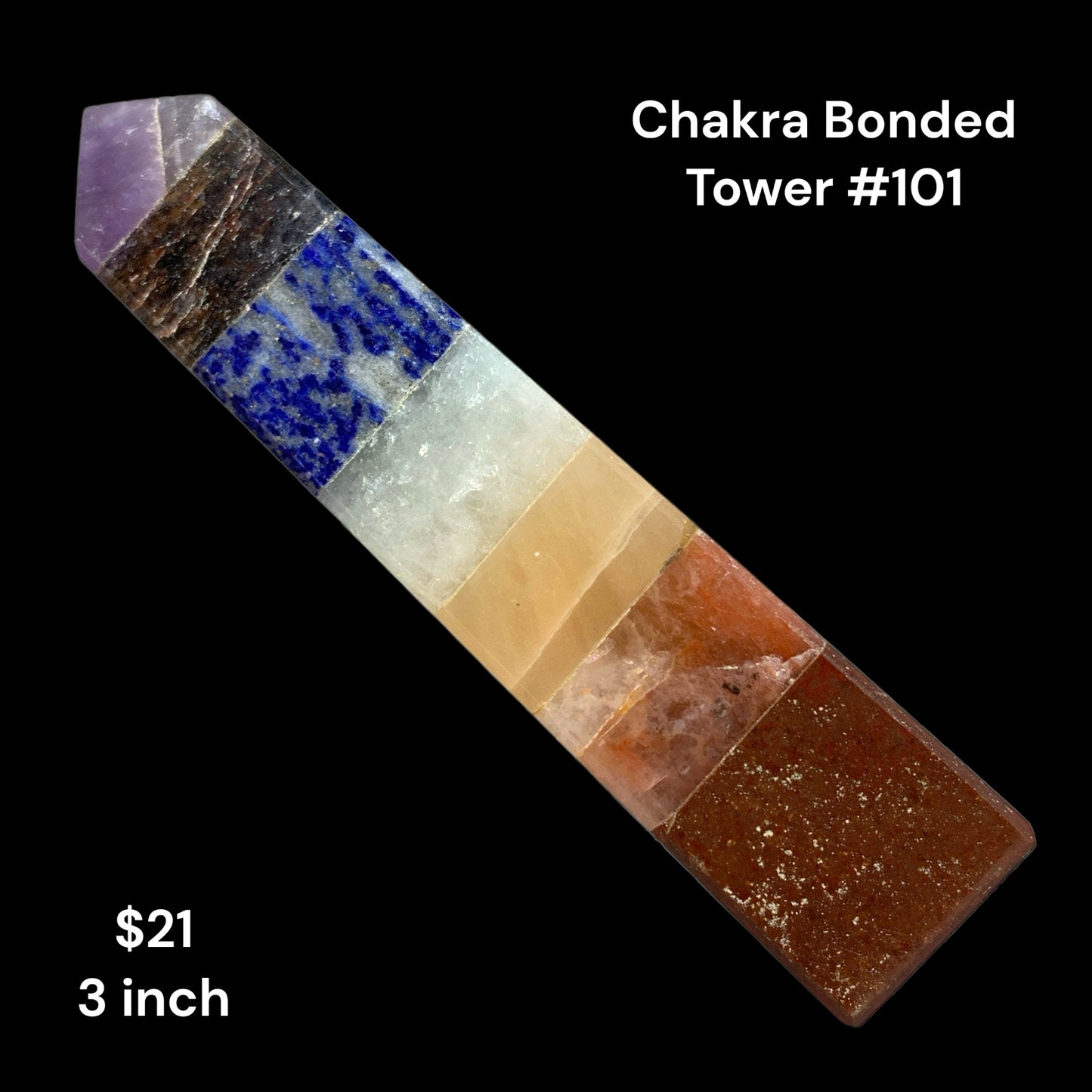 Chakra Bonded - 3 inch - Polished Towers