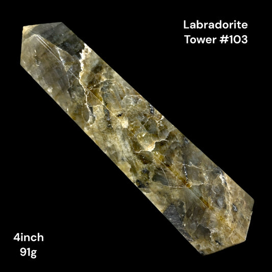 Labradorite - 4 inch - 91g - Polished Towers