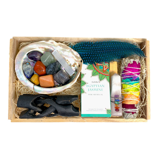 #1 Chakra Crystal Smudge Kit Gift Set - Medium - NEW723
