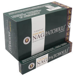 Golden Nag Patchouli Incense - Box of 12 Packs 15g - NEW421