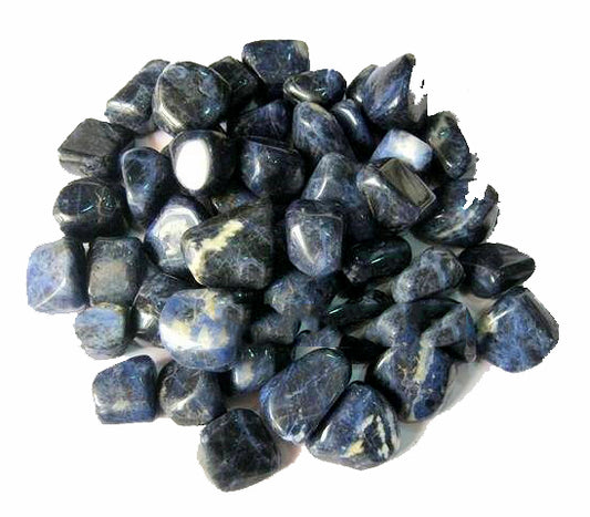 Sodalite - Tumbled Stones - 20-30mm - 500g. - India - NEW1221