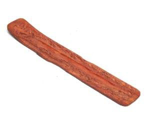 Carved Wood Boat Incense Burner 10"L (Set of 12)