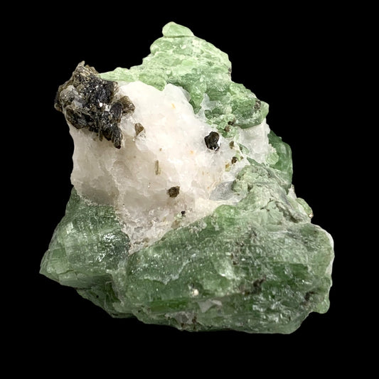 CRYSTAL REQUEST - Green Diopside combined with Mica and Calcite SPECIMENS - Afghanistan - Price per gram & by Quality (Make note of id# and put in order comments) NEW1022