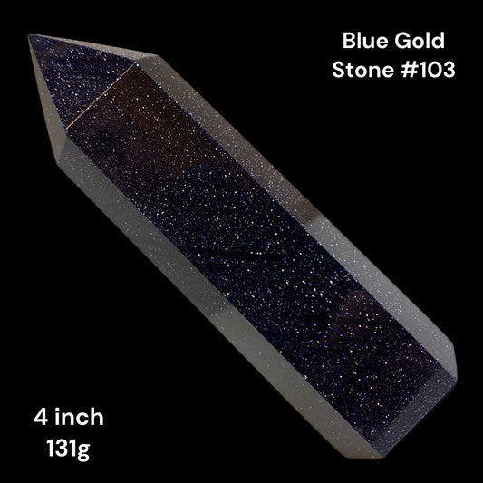 Blue Goldstone - 4 inch - 131g - Polished Points