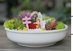 White Plant Pot Rounded Bowl