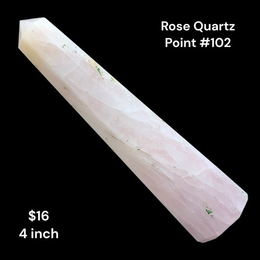 Rose Quartz - Polished Tower - 4 inch - 85g