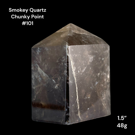 Smokey (Smoky) Quartz Chunky Points - 1.5 inch - 48g - Polished Points
