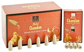 Balaji - Chandan Sandal - Backflow Incense Cones 10 per inner box (12/boxes) NEW1220