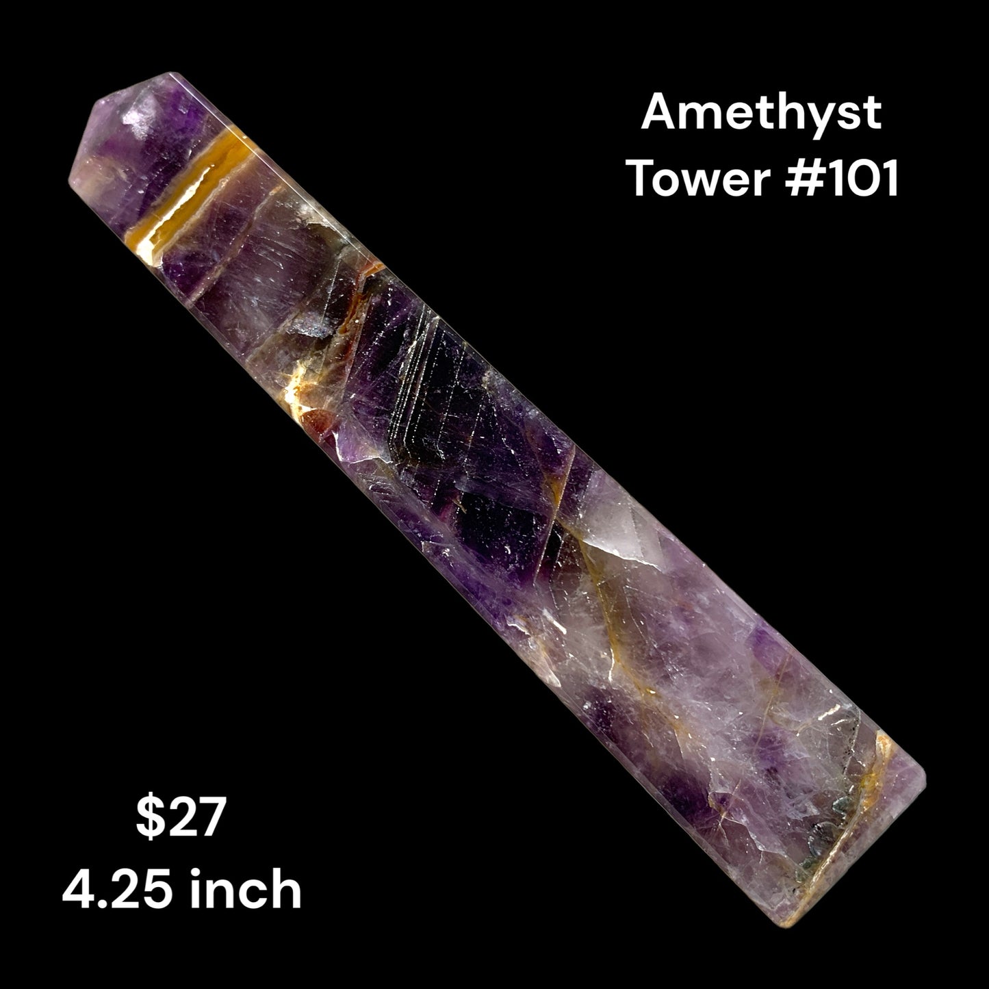 Amethyst - 4.25 inch - 90g - Polished Towers