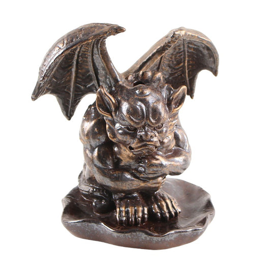 Gargoyle Backflow Incense Burner Porcelain 1 - 11 x 14 x 15cm - NEW523