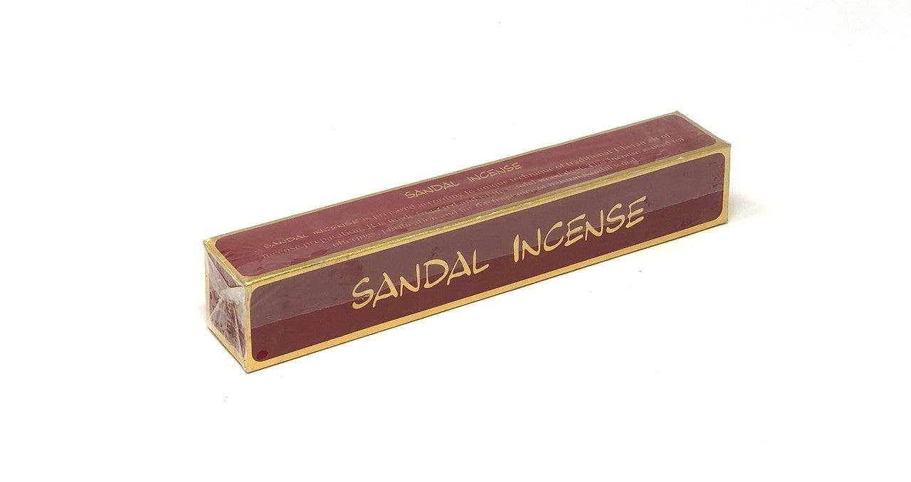 Paquet de 25 bâtonnets d'encens tibétain de santal - 1,3 oz Petit 6 pouces de long - NEW1220