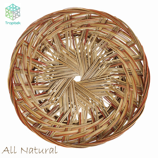 COCO MIDRIB DELI TRAY - Naturel - rebord de 10 pouces x 1 pouce