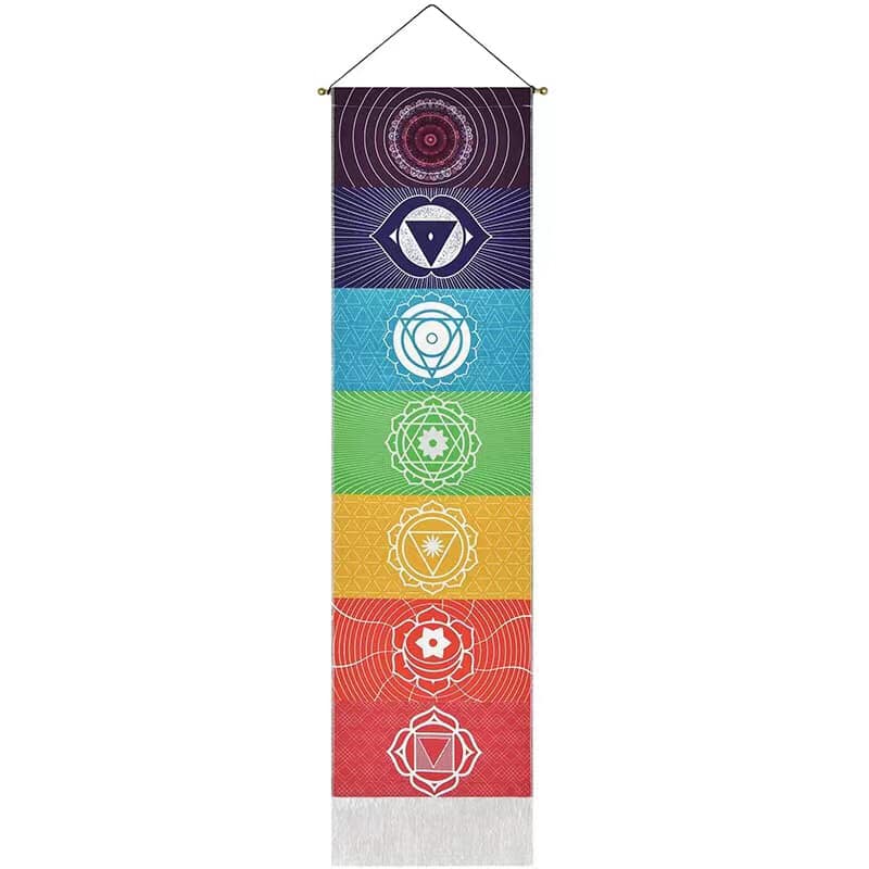 Chakra Tapestry Wall Hanger - 32.5×130cm - China - NEW922