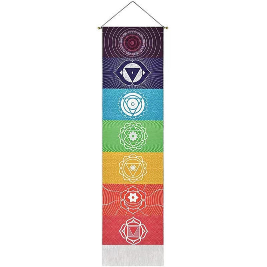 Chakra Tapestry Wall Hanger - 32.5×130cm - China - NEW922