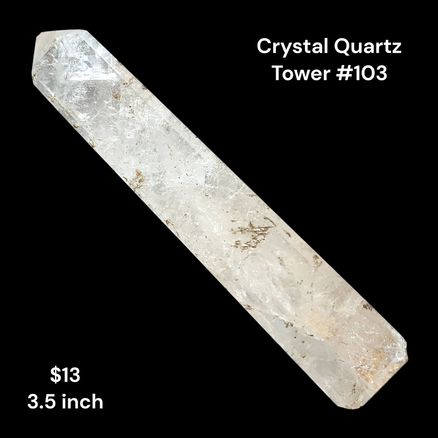 Crystal Quartz -  3.5 inch - 52g - Polished Towers