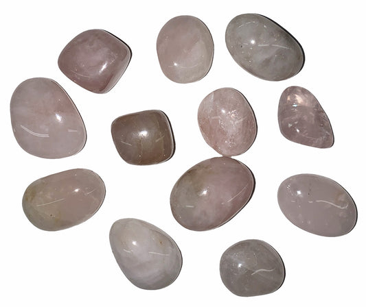 Rose Quartz Tumbled Stones - Medium 20 - 30 mm - 500 Gram (1.1 lb.) - China - Stone of Love for oneself and Universal Love