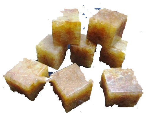 Golden Quartz Cubes Stones 25x25mm - 30 Grams - India - NEW221