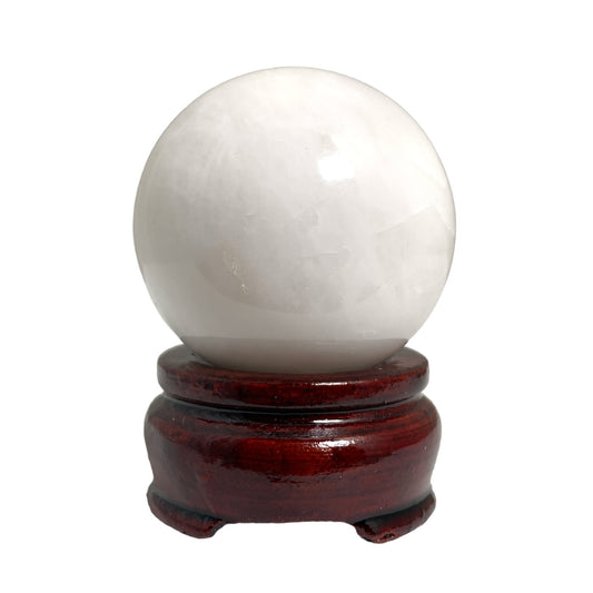 SNOW QUARTZ - 45-65mm - Sphere - Price per gram