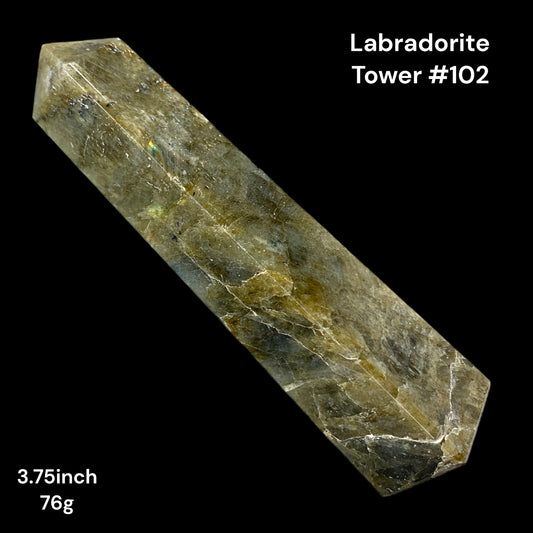 Labradorite - 3.75 inch - 76g - Polished Towers