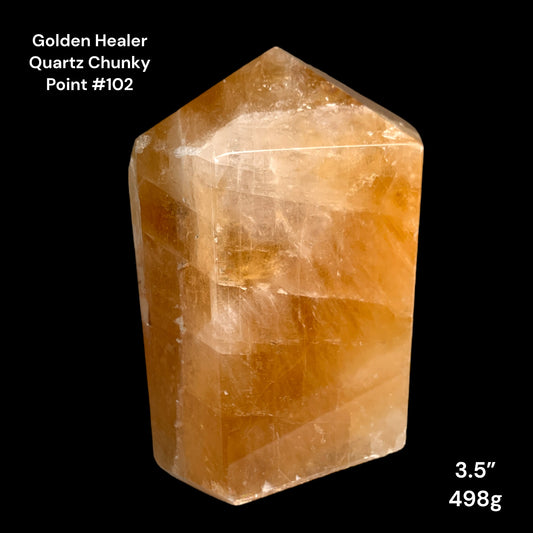 Golden Healer Quartz Chunky Points - 3.5 inch - 498g - Polished Points