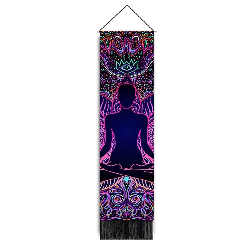 Chakra Tapestry Wall Hanger - 12.5 wide x 51 inch long - 32.5×130cm - China - NEW922