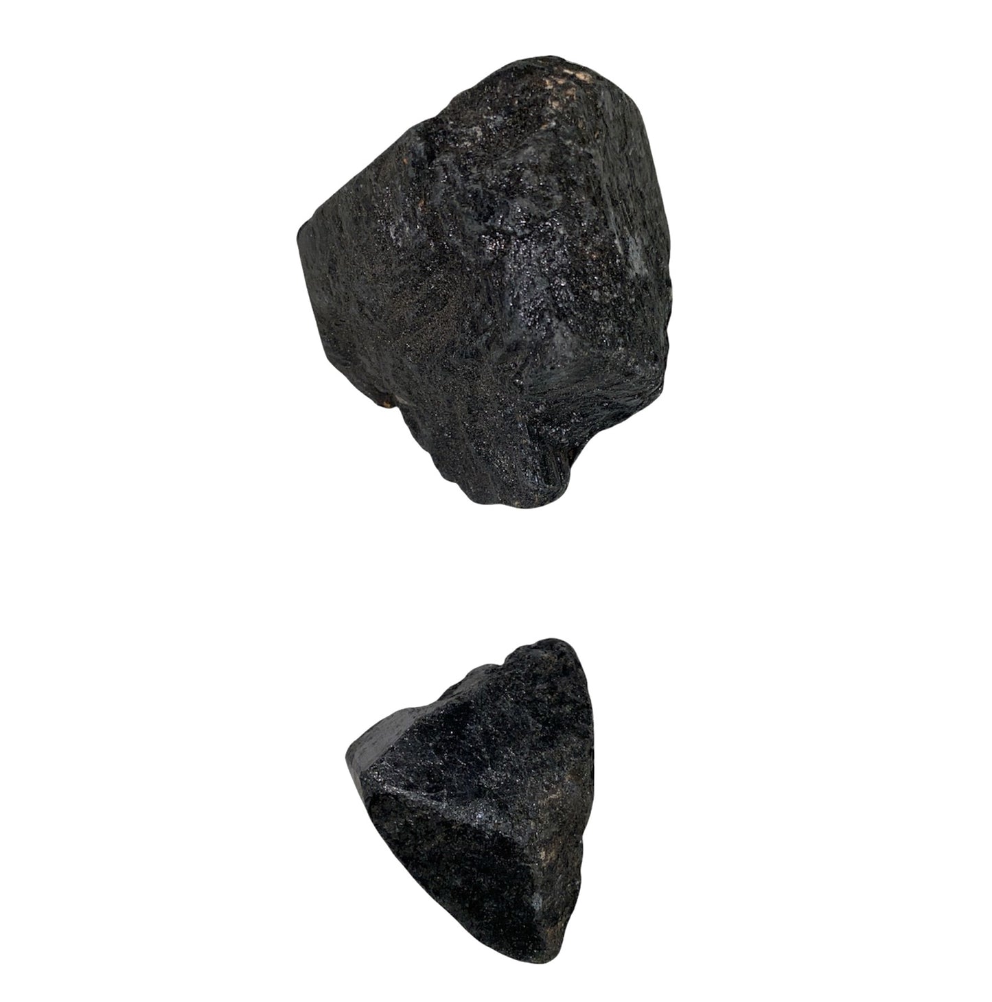 Black Tourmaline Semi Raw Chunks Stone 50 to 60mm - 500 Gram (1.1 Pound) - China - New921