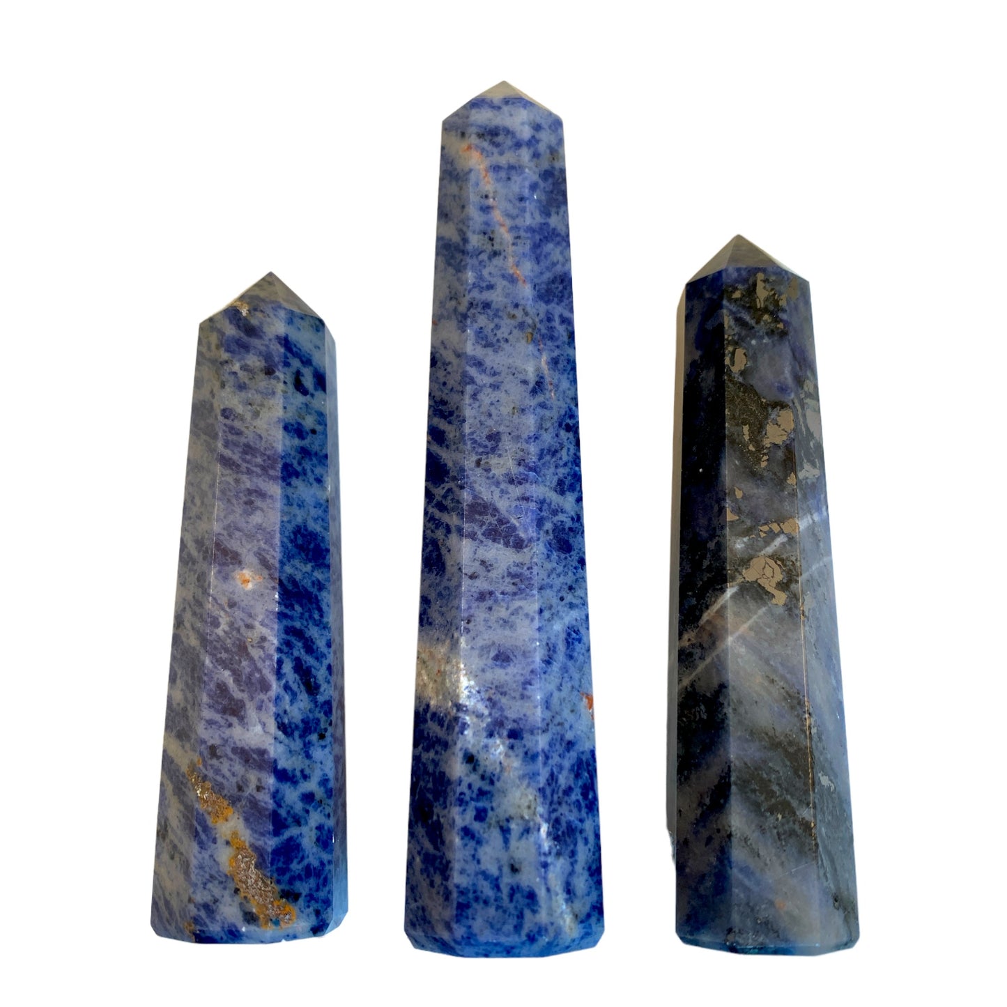 Sodalite - Polished Points - 4 to 5 inches - Price per gram per piece - NEW1221