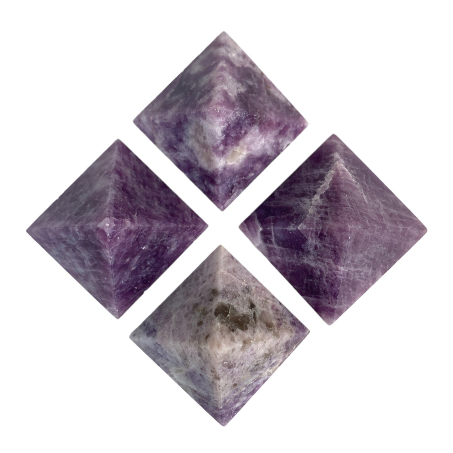 Lepidolite - Small Pyramids - 23 to 28mm - Price per piece 15g - Order in 5's - NEW422