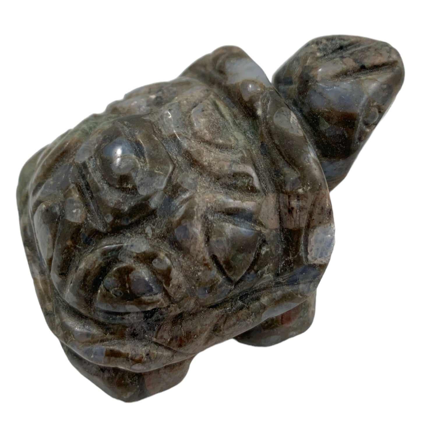 Petite tortue - RHYOLITE - LLANITE - QUE SERA - sculpté à la main - NEW622