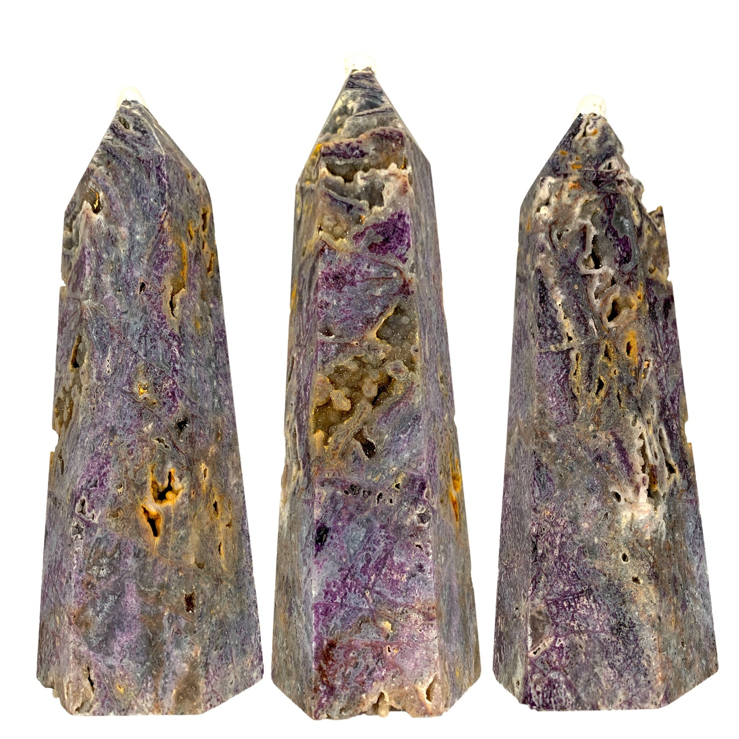 Purple Sphalerite - Points Giant - 20-36 cm - Price per Gram - China - NEW622
