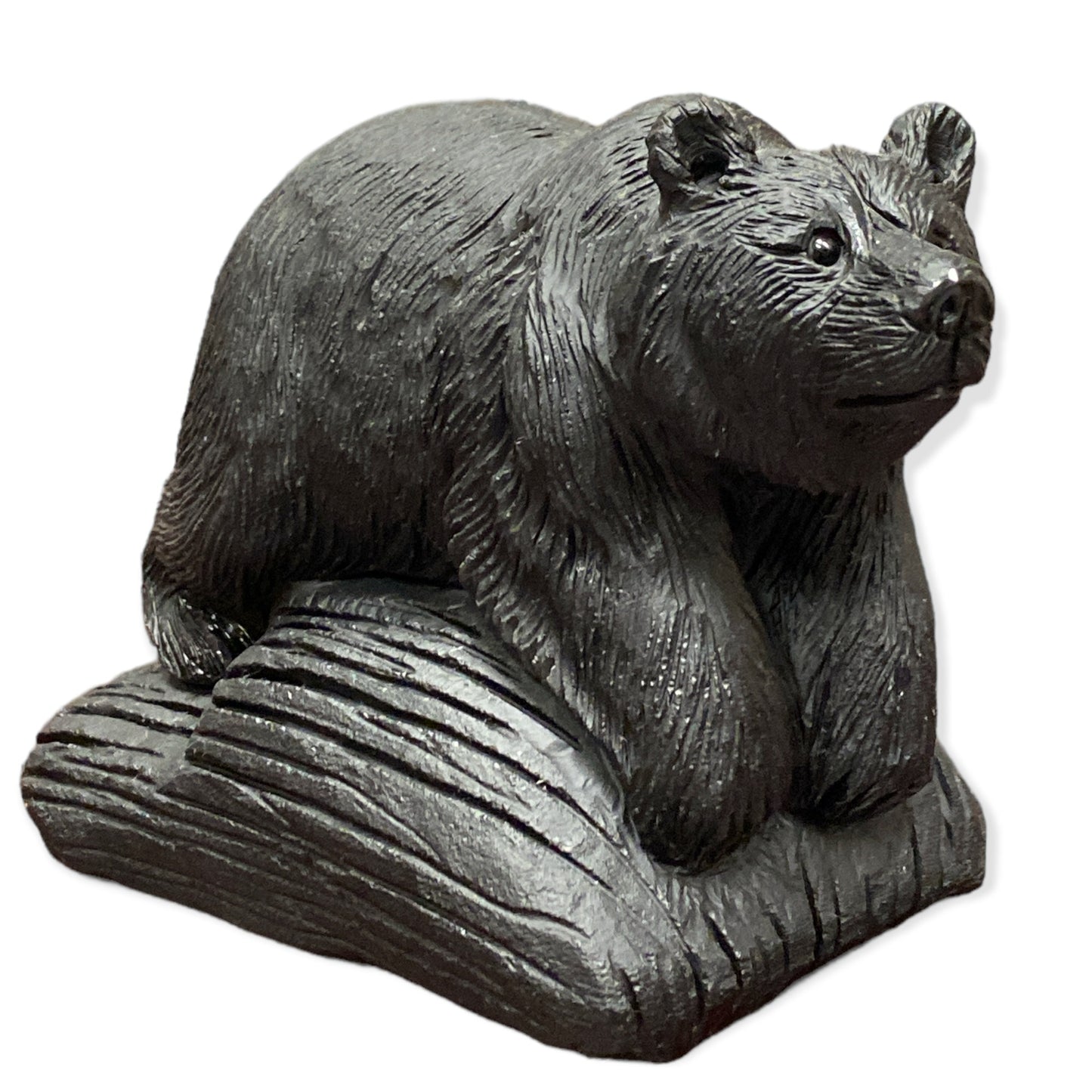 Bear - Black Obsidian - Unique Carving from China - NEW822