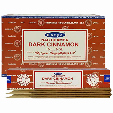 Satya Incense - Dark Cinnamon - Box Of 12 Packs